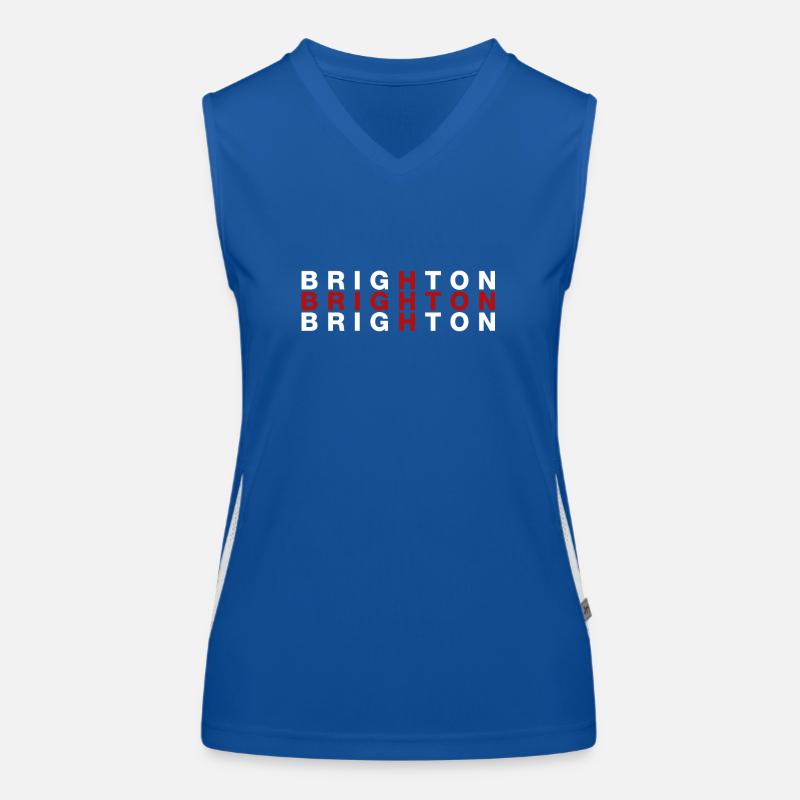 Drapeau Brighton Royaume-Uni Shirt - Brighton Débardeur respirant contrasté Femme