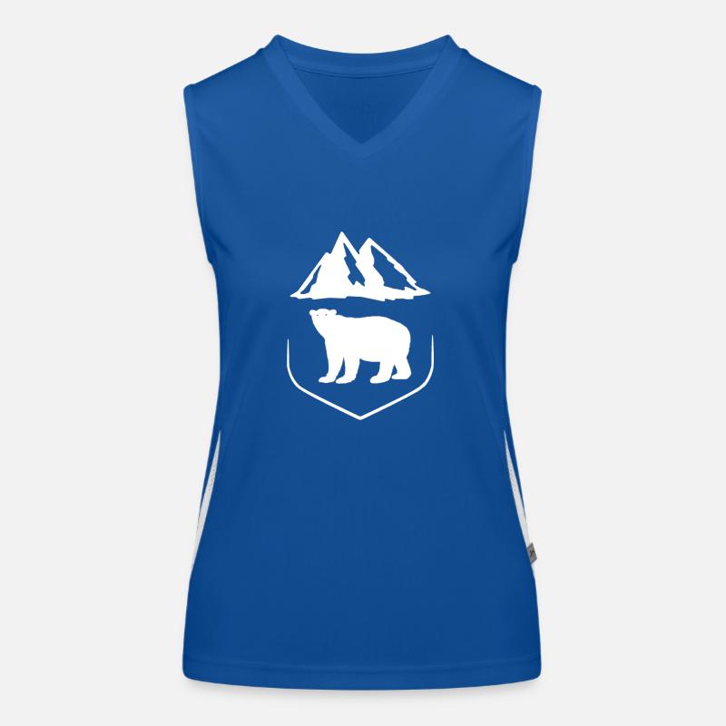 Bär Funktionelles Kontrast-Tank Top für Frauen