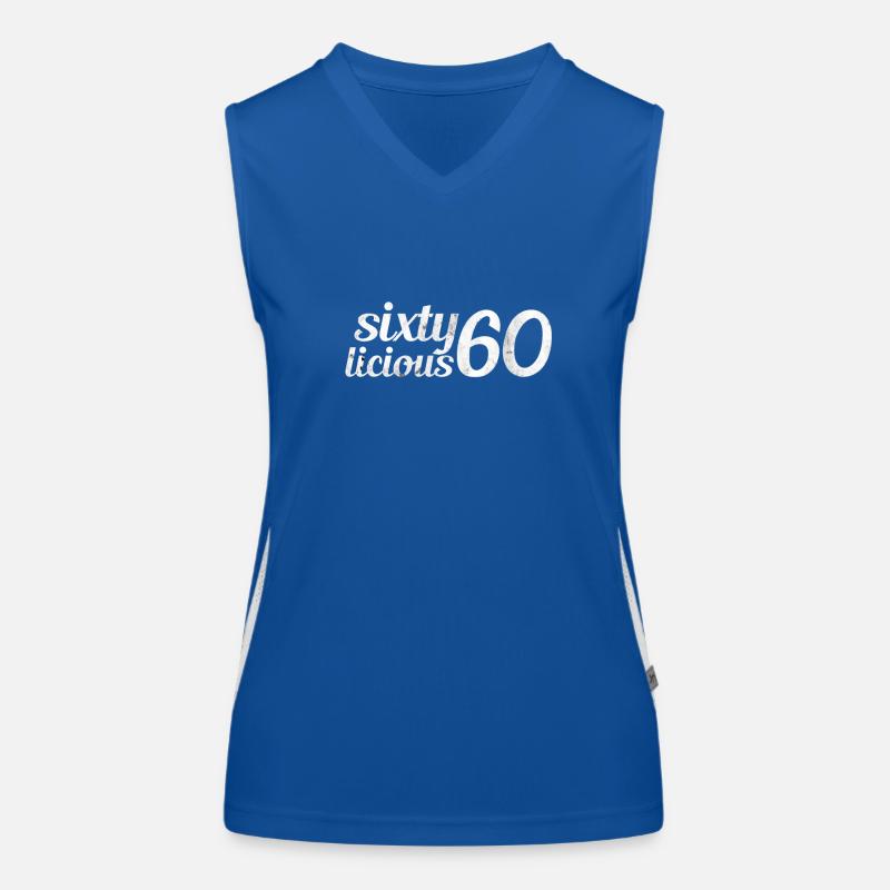 60.Geburtstag Funktionelles Kontrast-Tank Top für Frauen