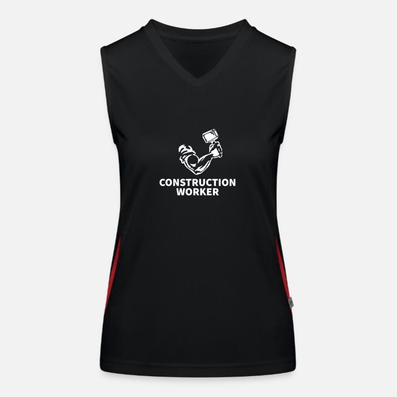 Construction worker Women's Functional Contrast Tank Top