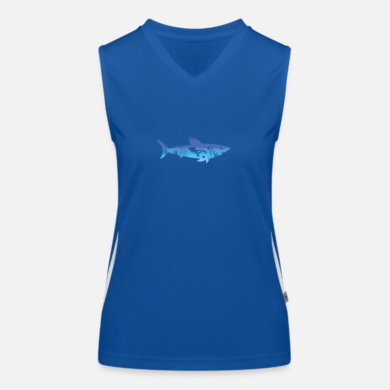 Shark Divers Women's Functional Contrast Tank Top