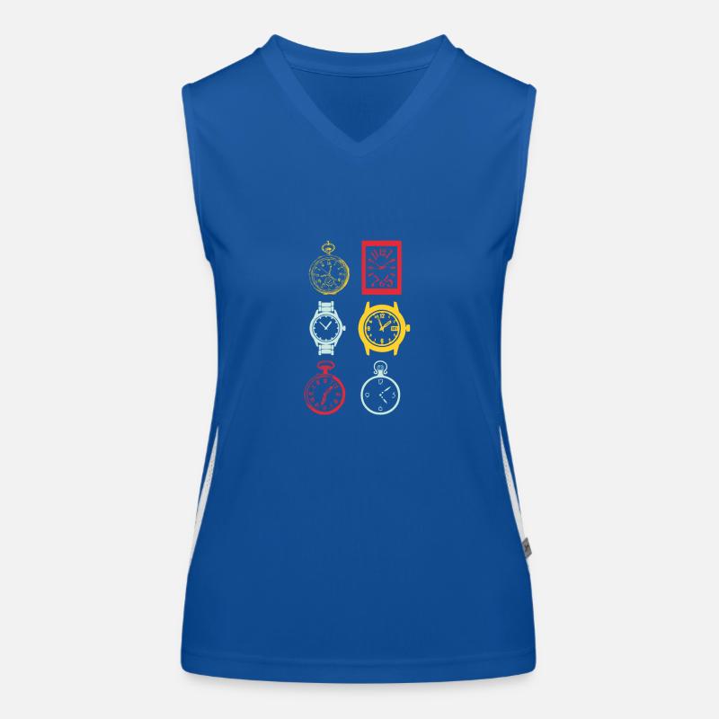 Uhren Funktionelles Kontrast-Tank Top für Frauen