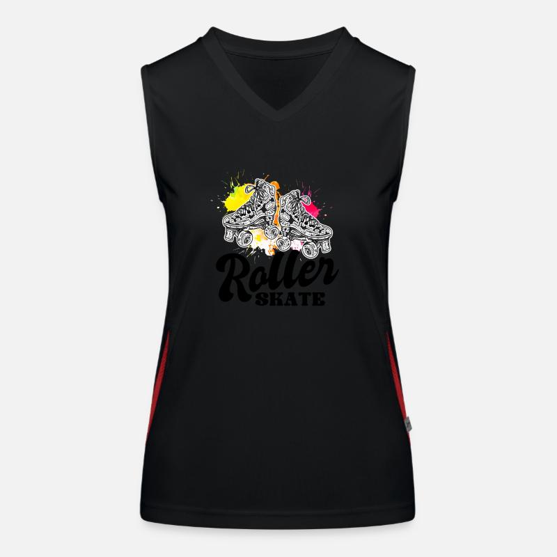 Rollschuhe Funktionelles Kontrast-Tank Top für Frauen