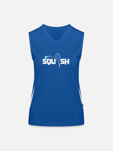 squash - Women's Functional Contrast Tank Top - royal/white - Front
