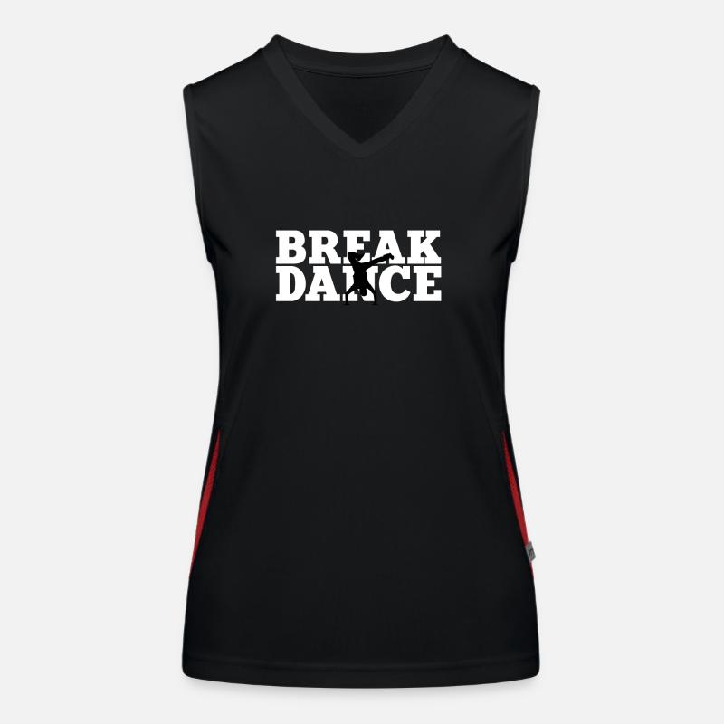 Breakdance Funktionelles Kontrast-Tank Top für Frauen