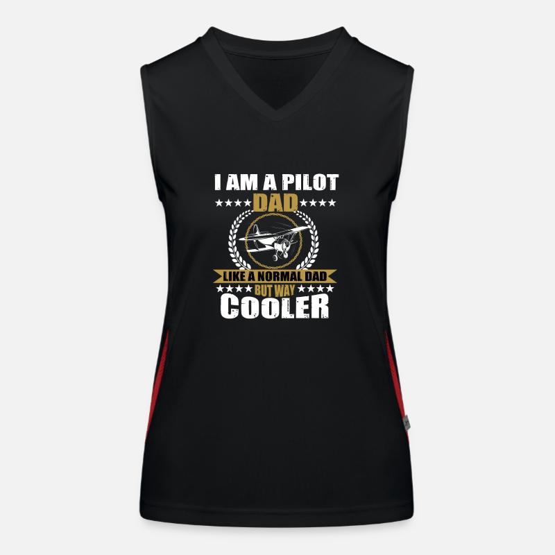 Pilot dad Women's Functional Contrast Tank Top