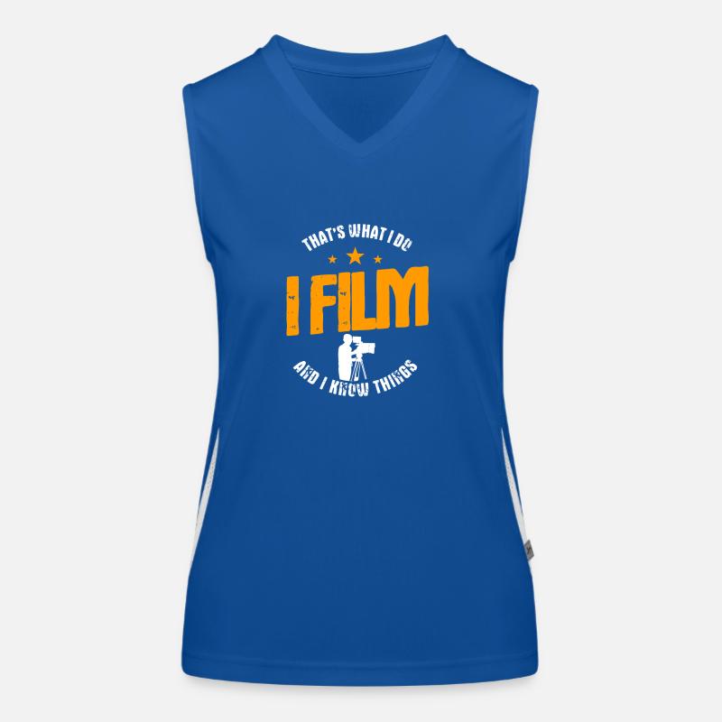 camera operator Women's Functional Contrast Tank Top