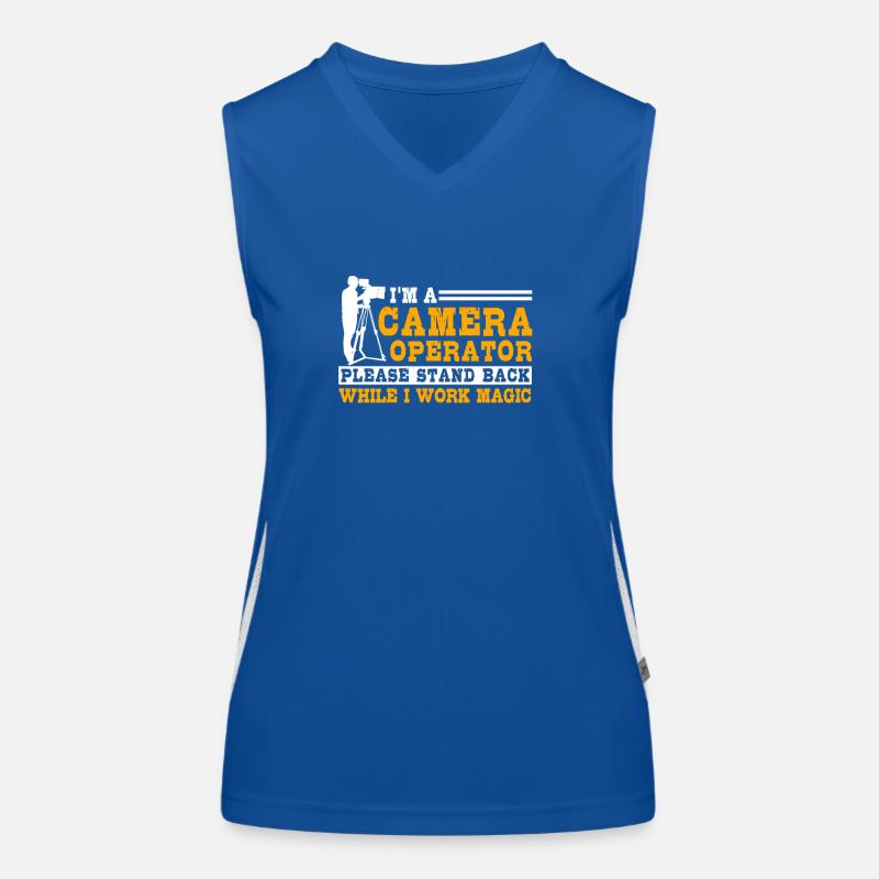 opérateur camera Débardeur respirant contrasté Femme