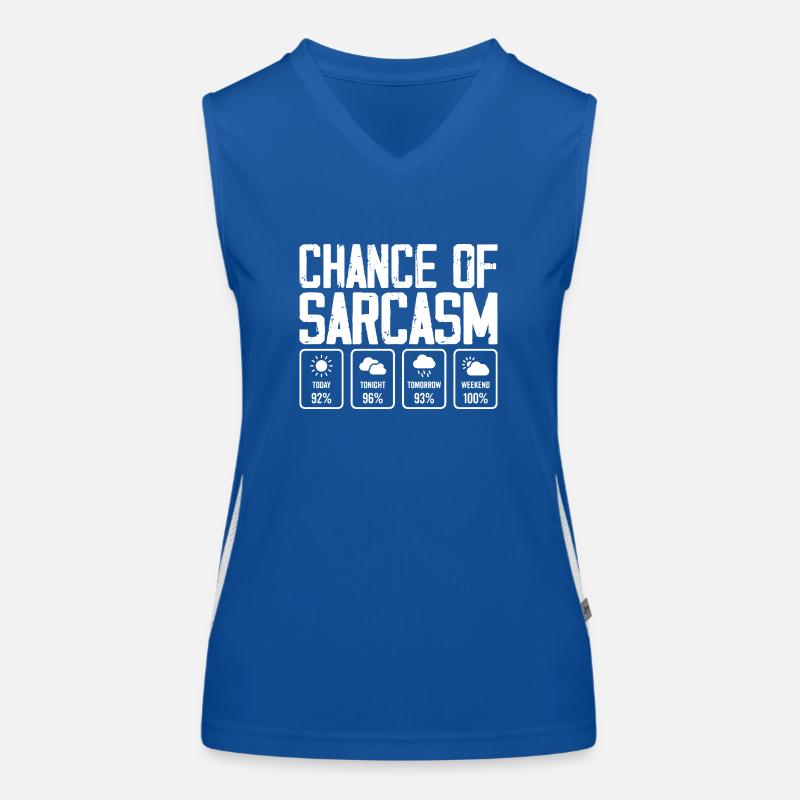 Chance auf Sarkasmus Funktionelles Kontrast-Tank Top für Frauen