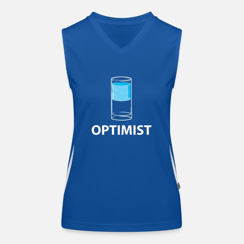 Optimist - Getränk Funktionelles Kontrast-Tank Top für Frauen
