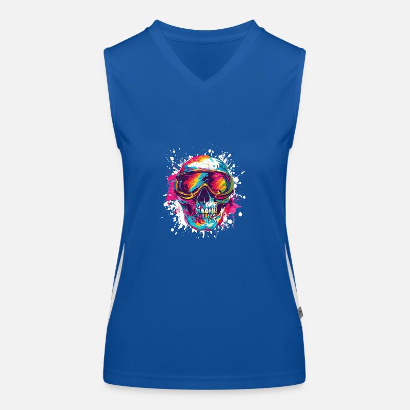 Ski Ski Masques Skull Débardeur respirant contrasté Femme