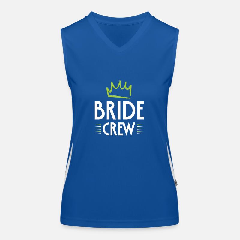Bride Crew Funktionelles Kontrast-Tank Top für Frauen