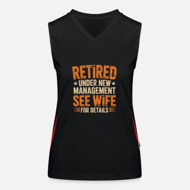 Funny Pensioner Tshirt Women's Functional Contrast Tank Top