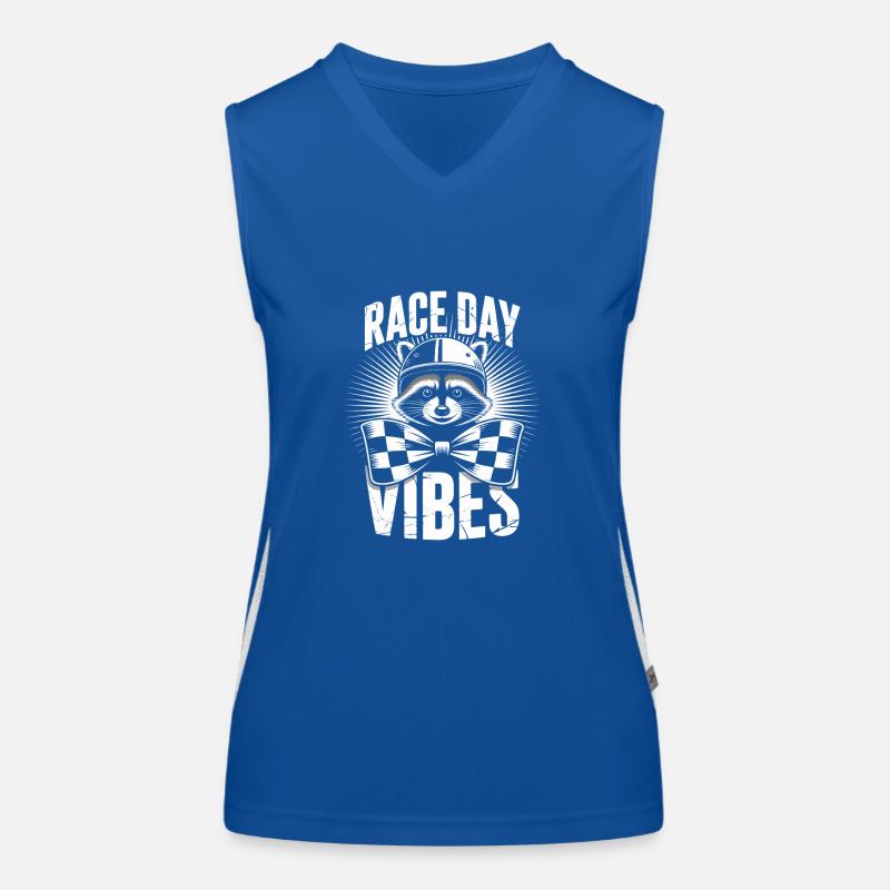 Race Day Vibes Funktionelles Kontrast-Tank Top für Frauen
