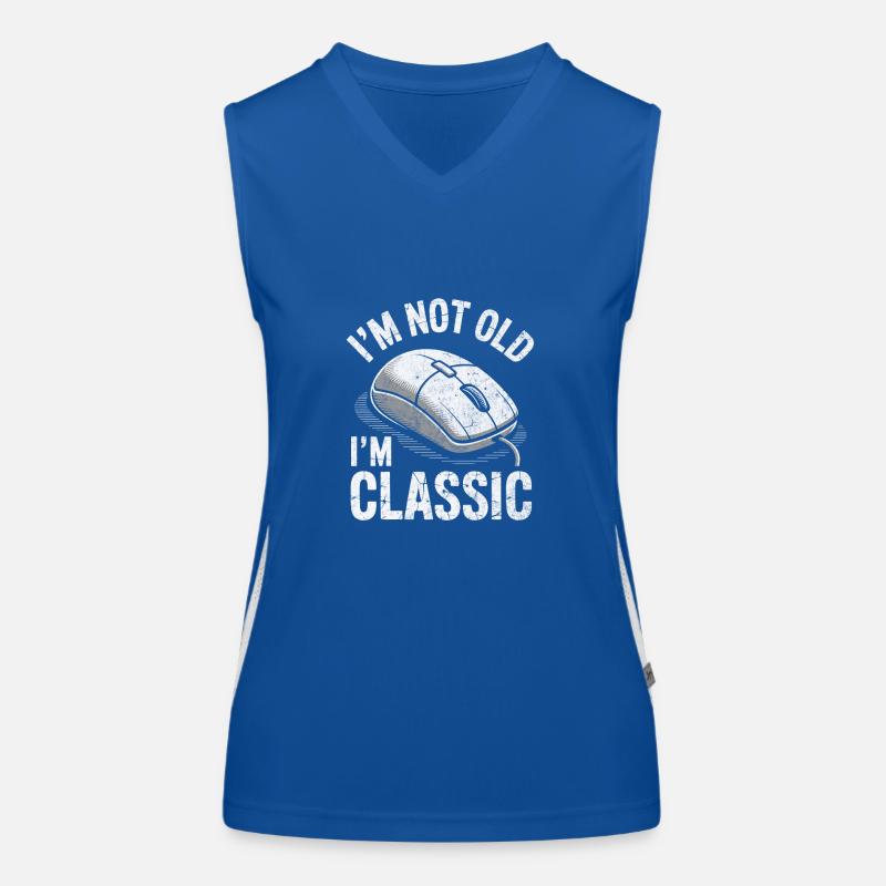 Lustiges Im classic Computer Maus Funktionelles Kontrast-Tank Top für Frauen
