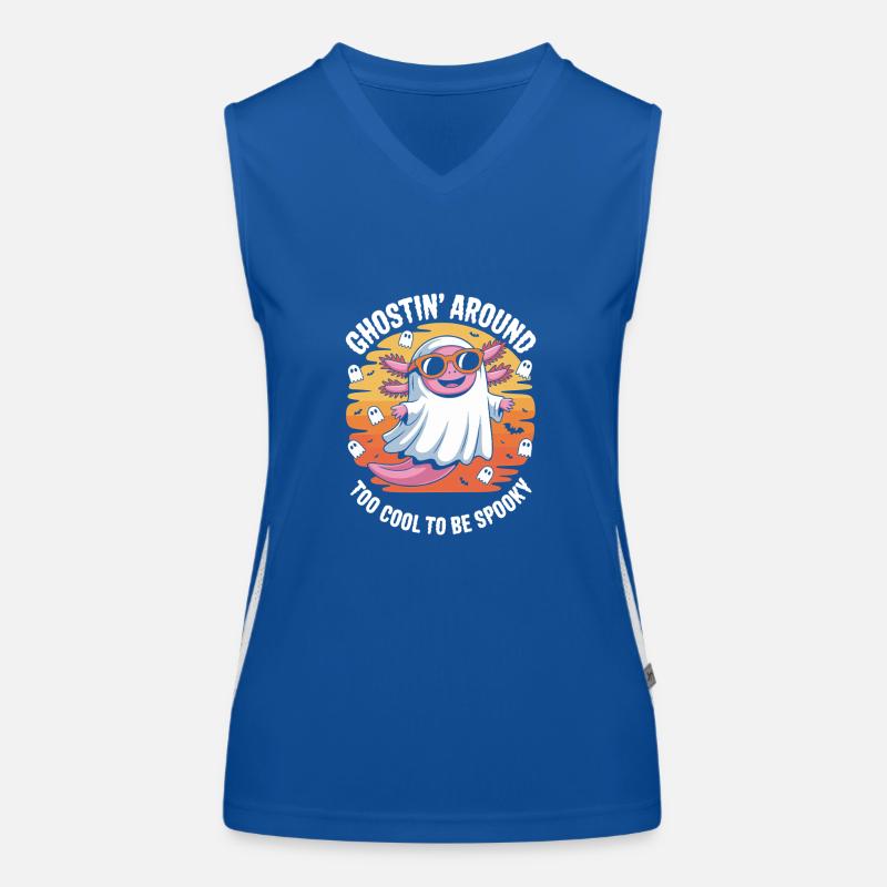 Süßer Halloween Axolotl Funktionelles Kontrast-Tank Top für Frauen
