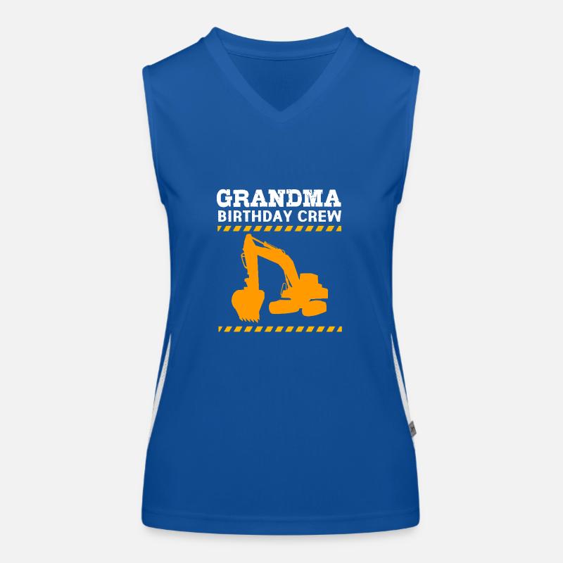 Baustelle Kindergeburtstag Funktionelles Kontrast-Tank Top für Frauen