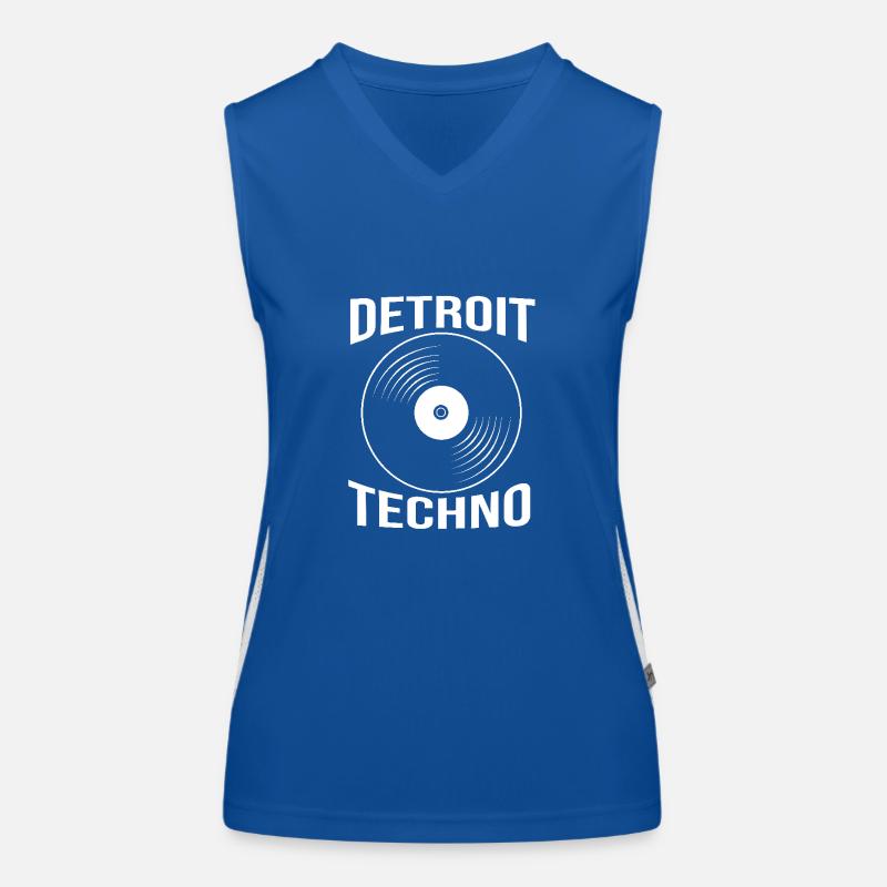 Rave Raver Techno music Techno bass Mischpult Funktionelles Kontrast-Tank Top für Frauen