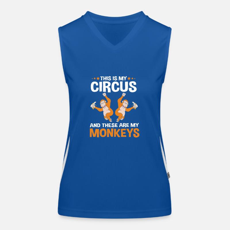 Orang Utan Funktionelles Kontrast-Tank Top für Frauen