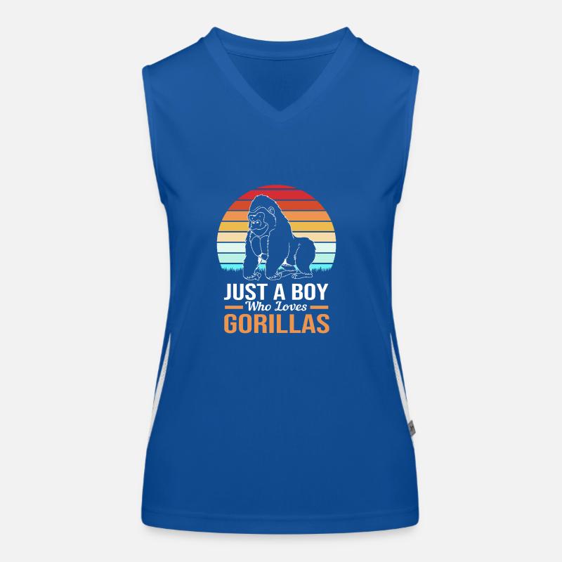Gorilla Funktionelles Kontrast-Tank Top für Frauen