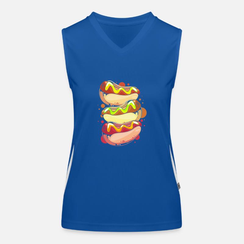 Collation hot-dog Débardeur respirant contrasté Femme