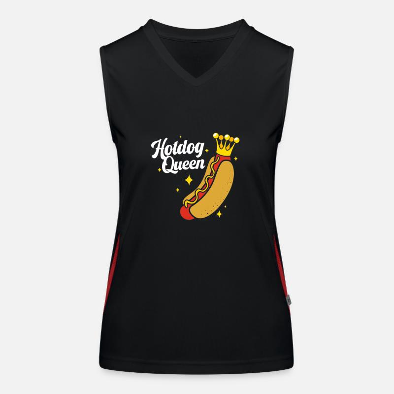 Hot Dog Snack Women's Functional Contrast Tank Top