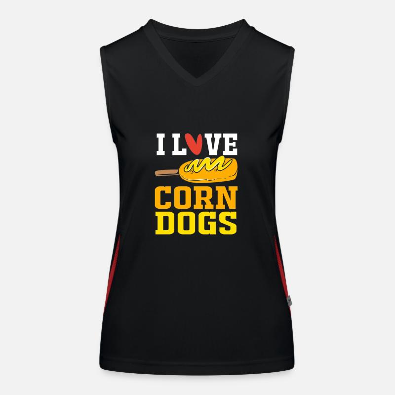 Hot Dog Snack Women's Functional Contrast Tank Top