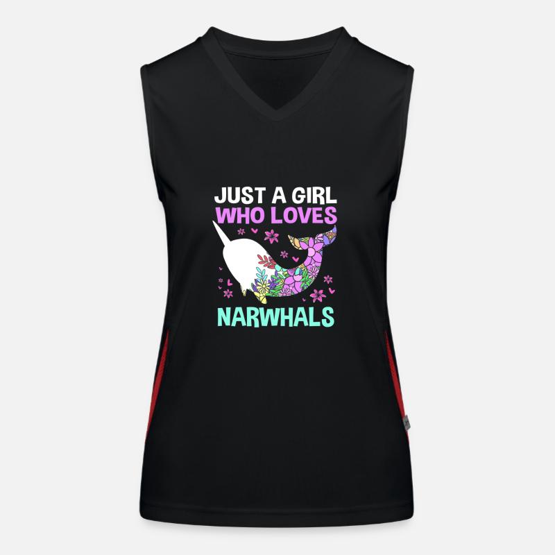 Narwhal Women's Functional Contrast Tank Top