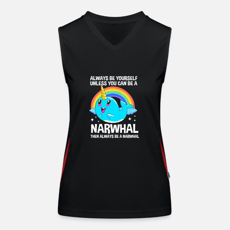 Narwhal Women's Functional Contrast Tank Top