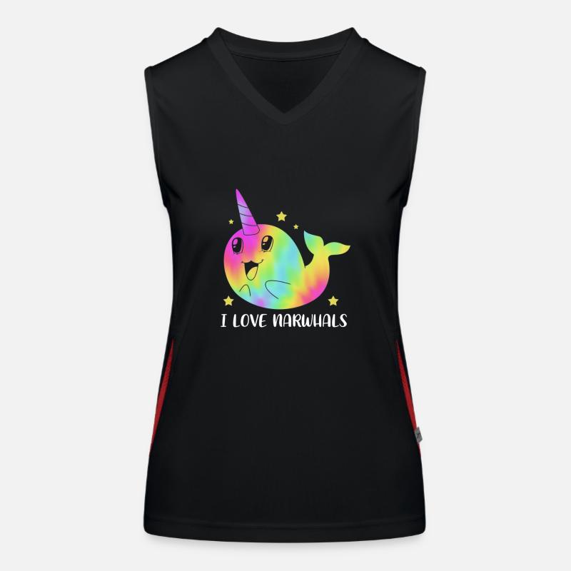 Narwhal Women's Functional Contrast Tank Top