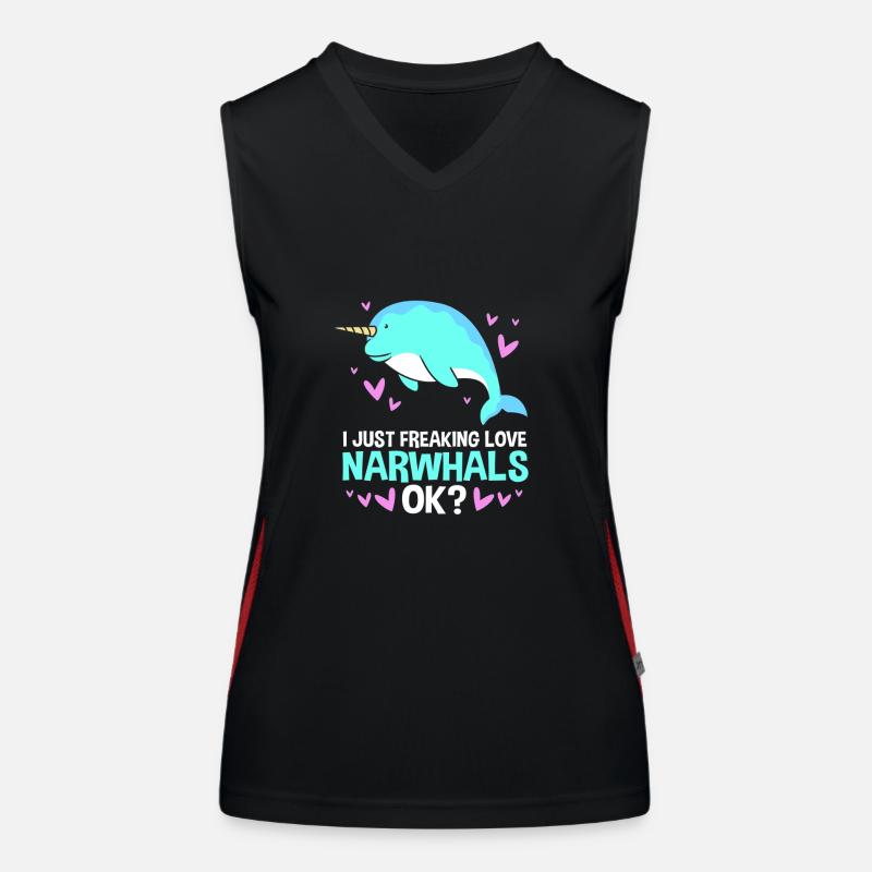 Narwhal Women's Functional Contrast Tank Top