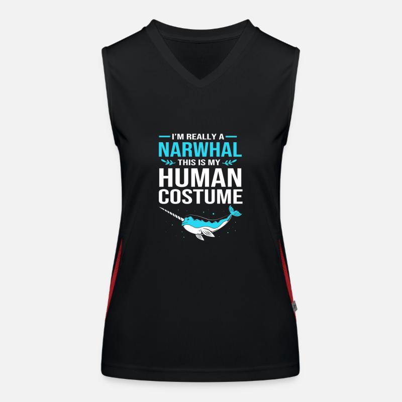 Narwhal Women's Functional Contrast Tank Top