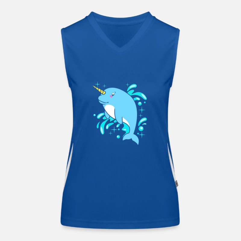 Narwal Funktionelles Kontrast-Tank Top für Frauen