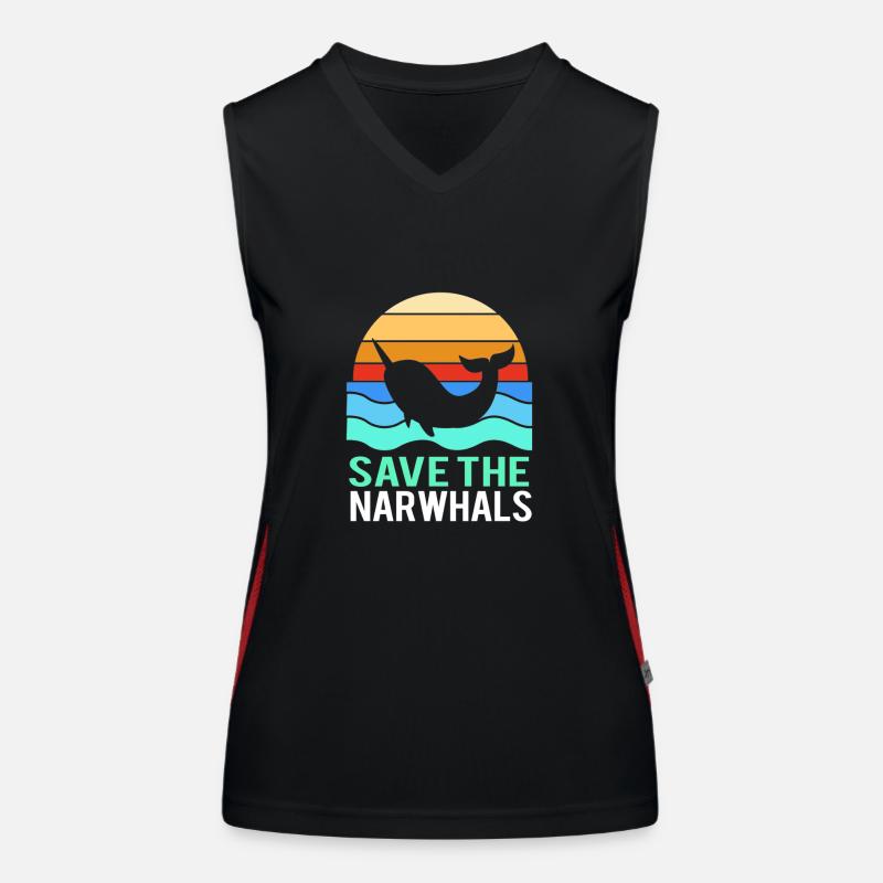 Narwhal Women's Functional Contrast Tank Top