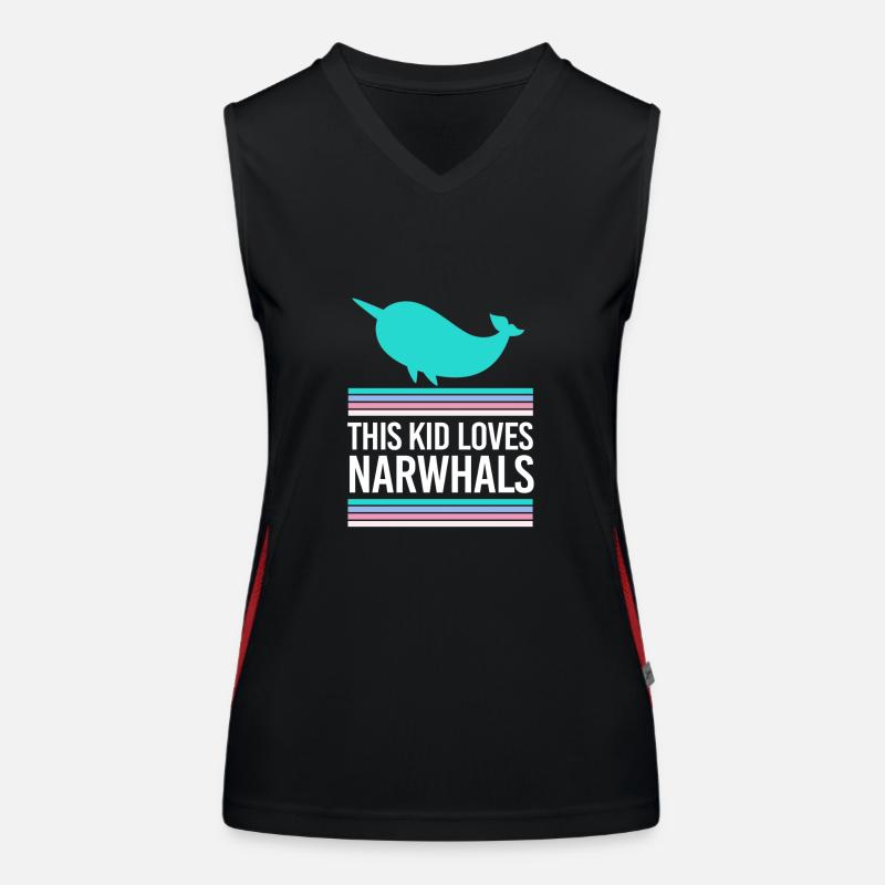 Narwhal Women's Functional Contrast Tank Top