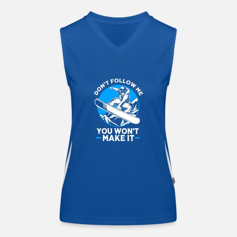 Snowboard Snowboarding Snowboard Holidays Snowboarders Women's Functional Contrast Tank Top