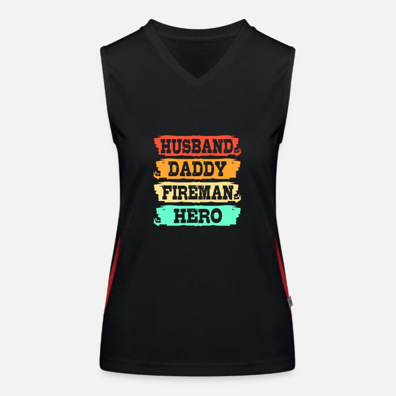 Firefighter Fire Brigade Women's Functional Contrast Tank Top
