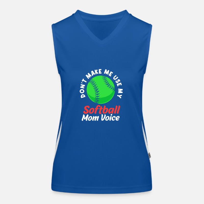 Softball Mutter Softball Mama Funktionelles Kontrast-Tank Top für Frauen