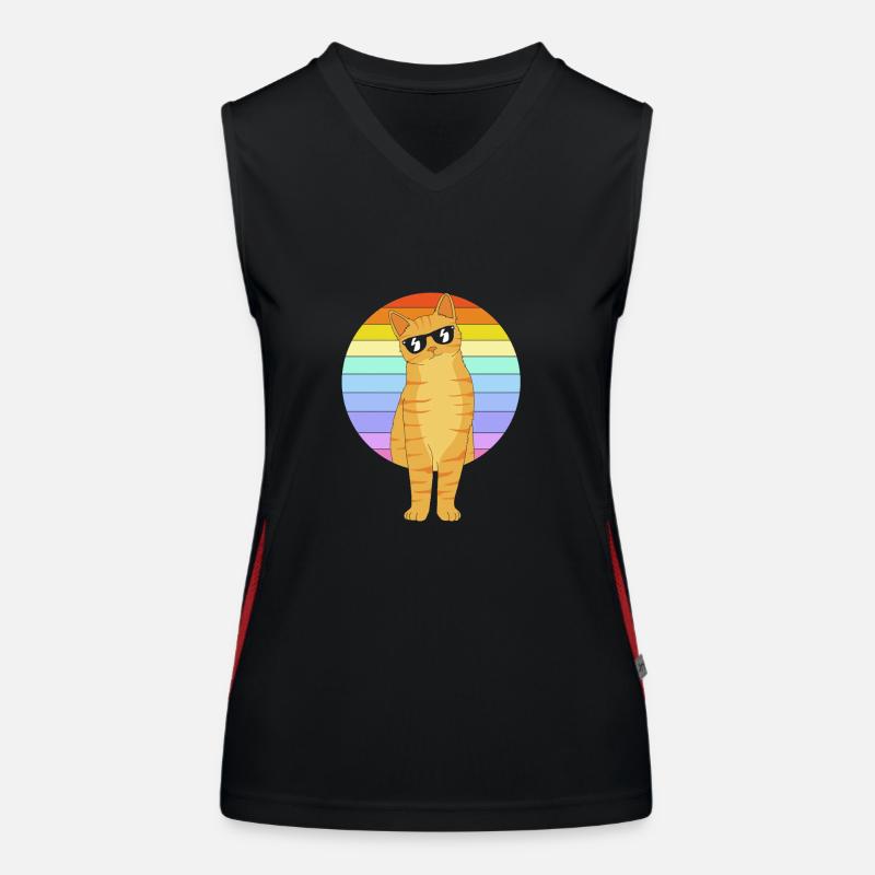 Tabby Cat Women's Functional Contrast Tank Top
