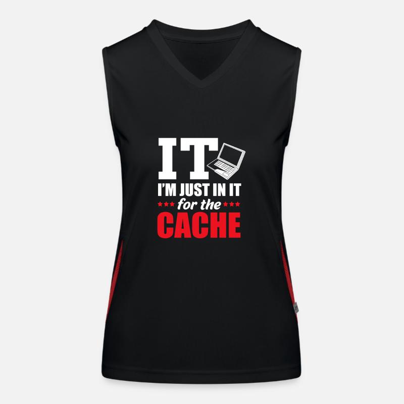 Tech Support Funktionelles Kontrast-Tank Top für Frauen