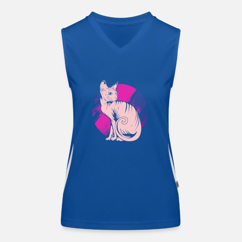 Sphynx Funktionelles Kontrast-Tank Top für Frauen