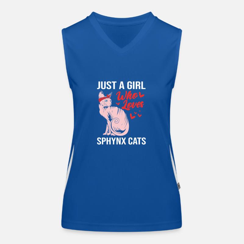 Sphynx Funktionelles Kontrast-Tank Top für Frauen