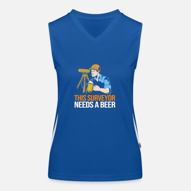 Landvermesser Funktionelles Kontrast-Tank Top für Frauen