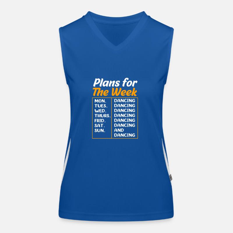 Breakdance Funktionelles Kontrast-Tank Top für Frauen