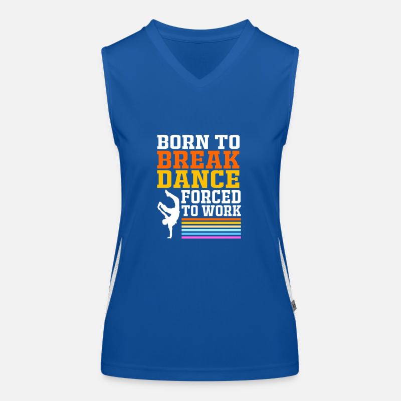 Breakdance Funktionelles Kontrast-Tank Top für Frauen