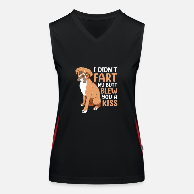 Boxer Dog Women's Functional Contrast Tank Top