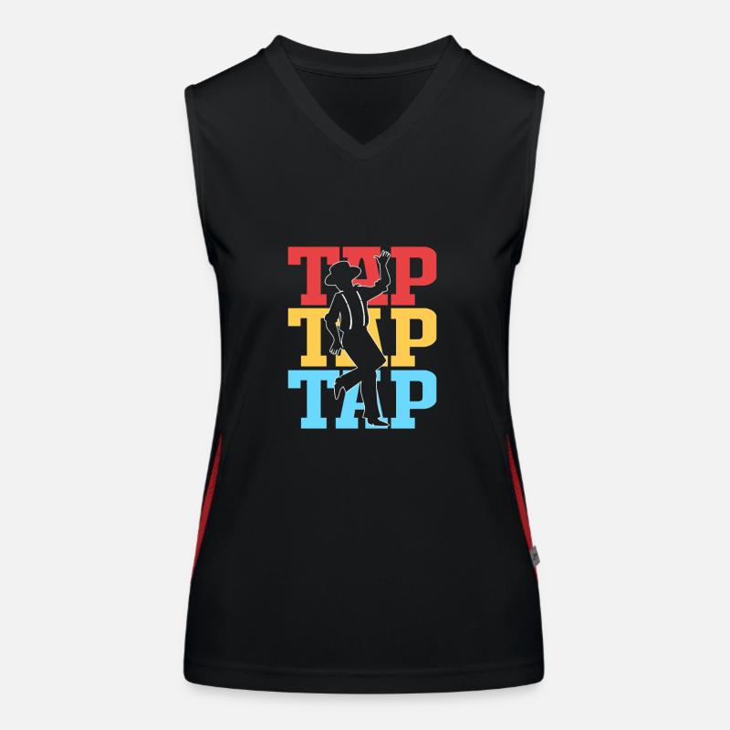 Tap dance Women's Functional Contrast Tank Top