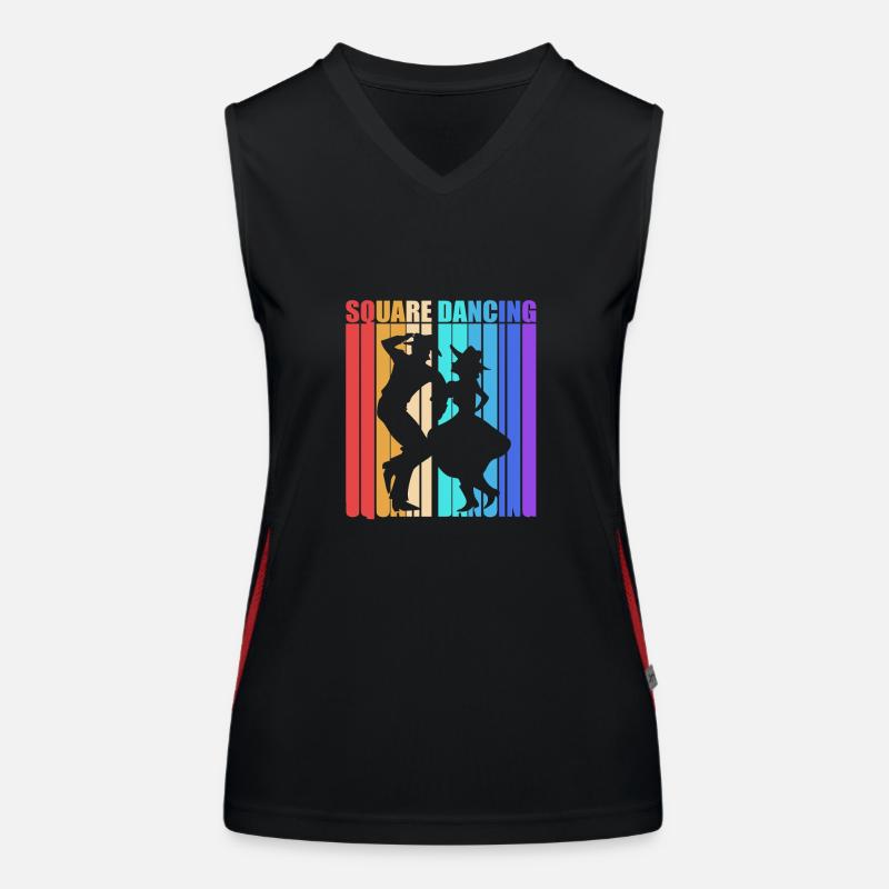 Square Dance Women's Functional Contrast Tank Top