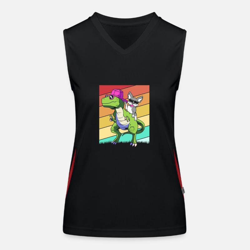 Boston Terrier Funktionelles Kontrast-Tank Top für Frauen