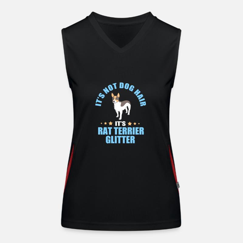 Rat Terrier Funktionelles Kontrast-Tank Top für Frauen